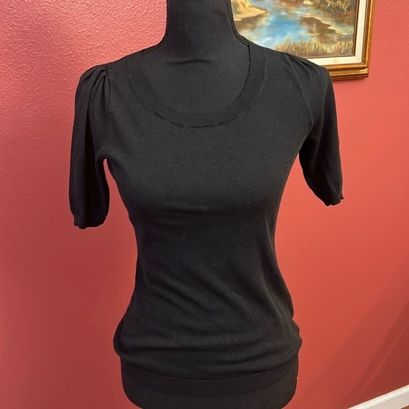 Banana Republic Silk Blend Shortsleeve Sweater - Picture 2 of 8